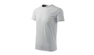 BASIC 129 mens t-shirt - mottled light grey