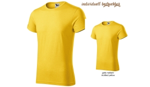 FUSION 163 mens tshirt - mottled yellow