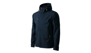 NANO 531 mens softshell jacket - navy blue/lemon green
