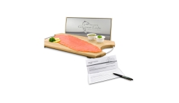 Geschenkartikel / Präsentartikel: Lachs-Gutschein: Feinschmecker