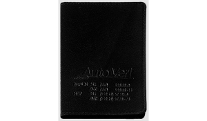 Driving licence wallet Paper Label 2G black