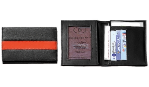 Driving licence wallet ColourLogo red stripe