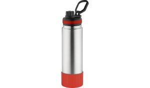 Thermoflasche GenerationRefillTheOneDeLuxe silber/rot
