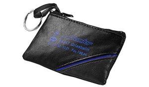 Key wallet CD blue stripe