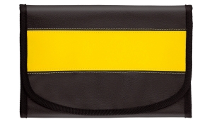 Car documents wallet LookPlus black/yellow