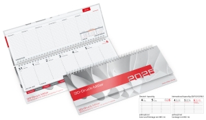 Tischquerkalender 2025 Tempo Register Balacron