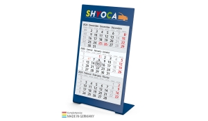 3-month calendar 2025 Desktop 3 Color 2-years including advertising printing