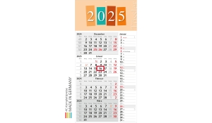 4-month calendar 2025 Konzept 4 Post including advertising printing