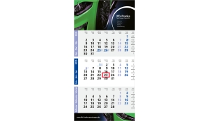 3-month calendar 2025 Logic 3 B