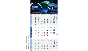 3-month calendar 2025 Logic 3 Post A including advertising printing