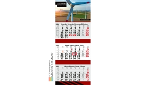 3-month calendar 2025 Maxi 3 Post including advertising printing