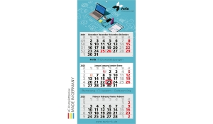 3-Monatskalender 2025 Maxi Light 3 inklusive Werbeeindruck