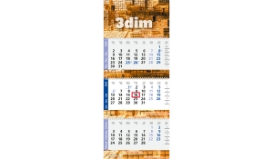 3-month calendar 2025 Maxi Wire-O 3 Standard