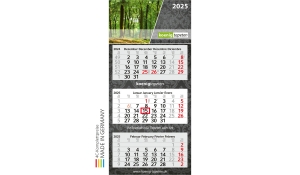 3-month calendar 2025 Profil 3 including advertising printing