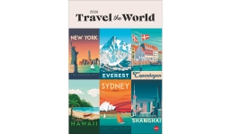 Werbekalender: Travel the World Posterkalender 2026