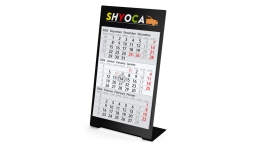 3-Monatskalender 2026 Desktop 3 Color 1-Jahr inklusive Werbeeindruck