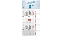 4-Monatskalender 2026 Konzept 4 Post inklusive Werbeeindruck