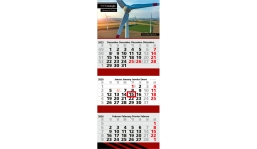 3-Monatskalender 2026 Maxi 3 Post inklusive Werbeeindruck