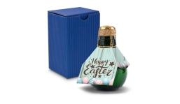 Small sparkling wine Happy Easter - gift box blue, 125 ml