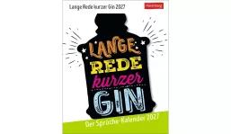 Harenberg Lange Rede kurzer Gin Tagesabreißkalender 2027
