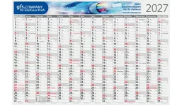 Wall Planners 2027 Pure Bamboo green+blue