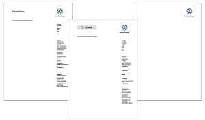 Briefbogen VW Nutzfahrzeuge