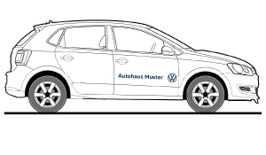 Fahrzeugbeschriftung VW