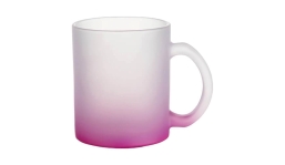 Glastasse mit Farbverlauf - violett
