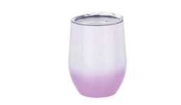 Glühweintasse - weiß/violett