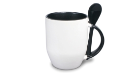 Löffeltasse - schwarz