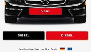 Kennzeicheneinleger Diesel