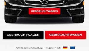 Kennzeicheneinleger Gebrauchtwagen