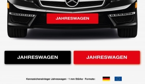 Kennzeicheneinleger Jahreswagen