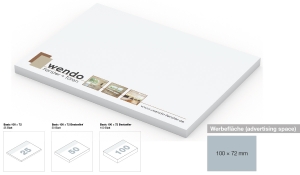 sticky note pad Basic 100 x 72 mm bestseller