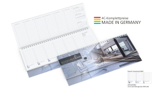 Tischquerkalender 2024 Compact inklusive Digitaldruck