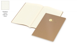 Notebook Copy-Book Creme Nature Carton inclusive black embossing