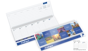 Tischquerkalender 2024 Master Register Polyprop
