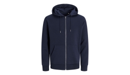 JACK & JONES - JACK & JONES - Day Zip Hooded Sweat BLK3907 - NAVY BLAZER