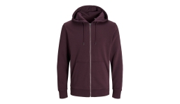 JACK & JONES - JACK & JONES - Day Zip Hooded Sweat BLK3907 - PORT ROYALE
