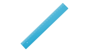 Ruler 20 cm - blue