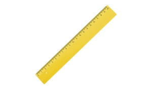 Ruler 20 cm - yellow