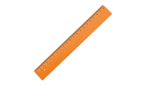 Ruler 20 cm - orange