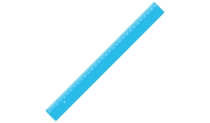Ruler 30 cm-blue