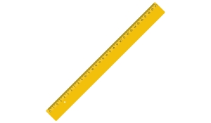 Lineal 30 cm-gelb