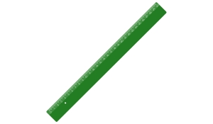 Ruler 30 cm-green