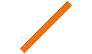 Ruler 30 cm-orange