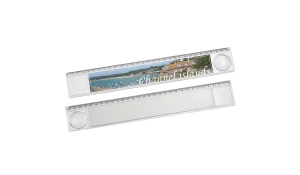 Ruler 30 cm with magnifying glass