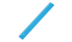 Ruler 16 cm - blue