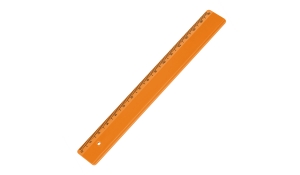 Ruler 16 cm - orange
