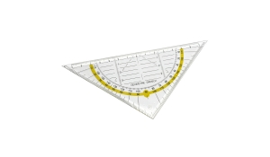 Triangular ruler - yellow
